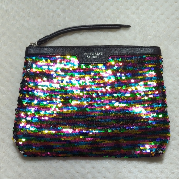 Victoria's Secret Multicolor Mermaid Sequin Clutch Bag - Picture 1 of 6